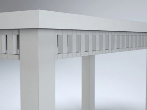 modern wooden table 3D Model