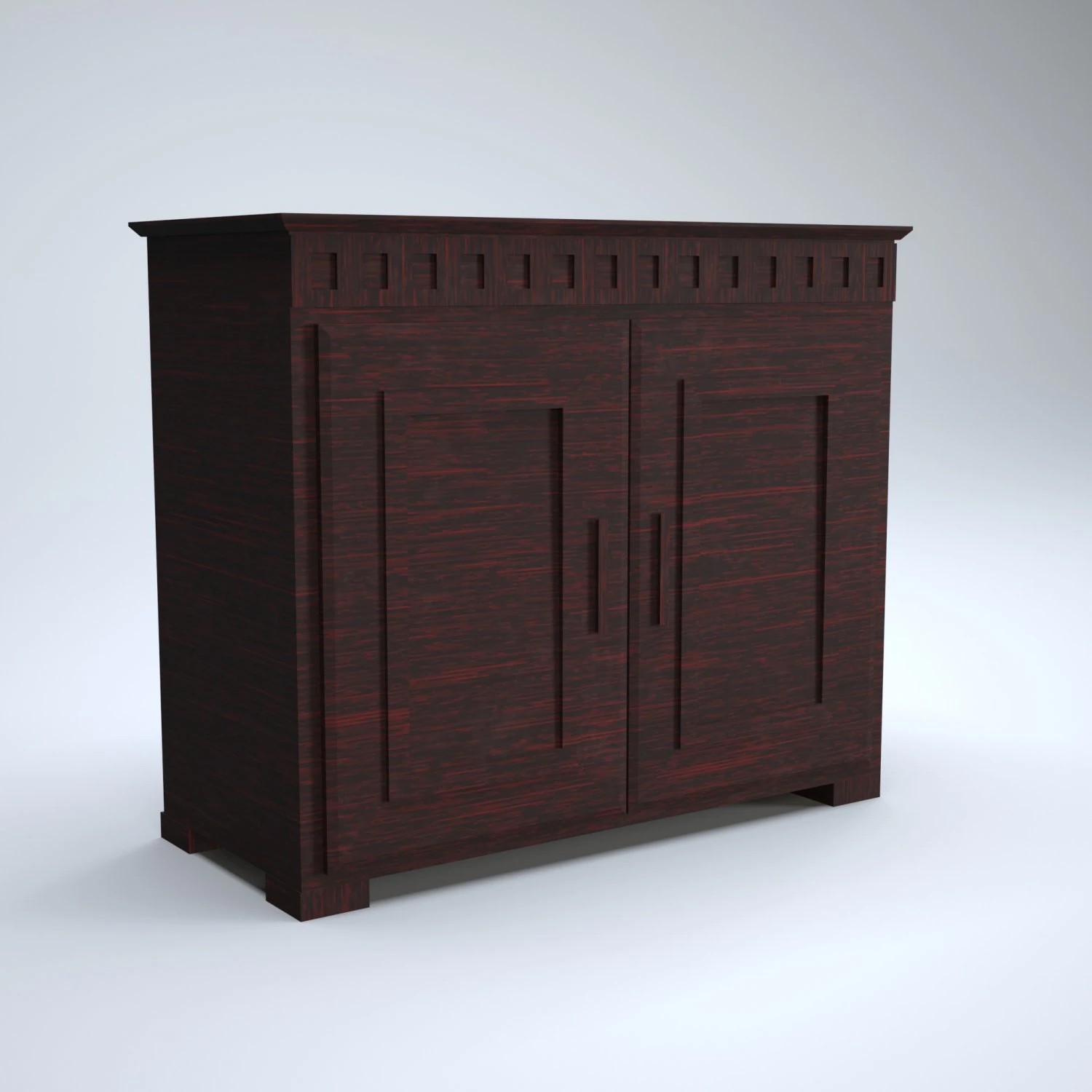 cabinet wood 3D Model .c4d .max .obj .3ds .fbx .stl .blend 