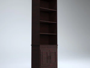선반 나무 캐비닛 3D 모델