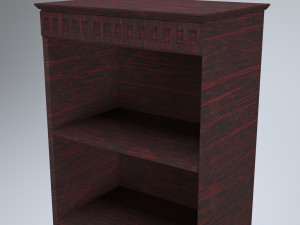 cabinet with shelfes wood 3D मॉडल