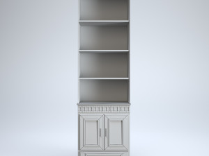 cabinet with shelfes wood 3D मॉडल