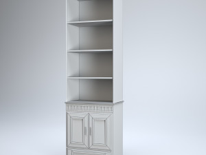 cabinet with shelfes wood 3D मॉडल