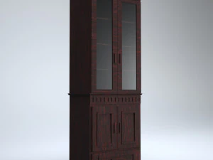 armoire en bois Modèle 3D