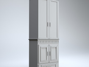cabinet wood 3D 모델