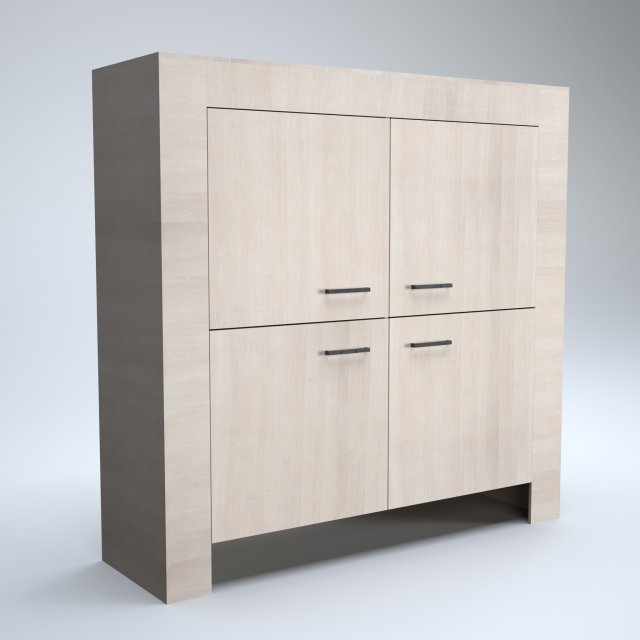 modern filing cabinet Model 3D .c4d .max .obj .3ds .fbx .stl .blend 