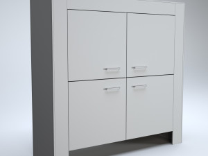 modern filing cabinet Model 3D