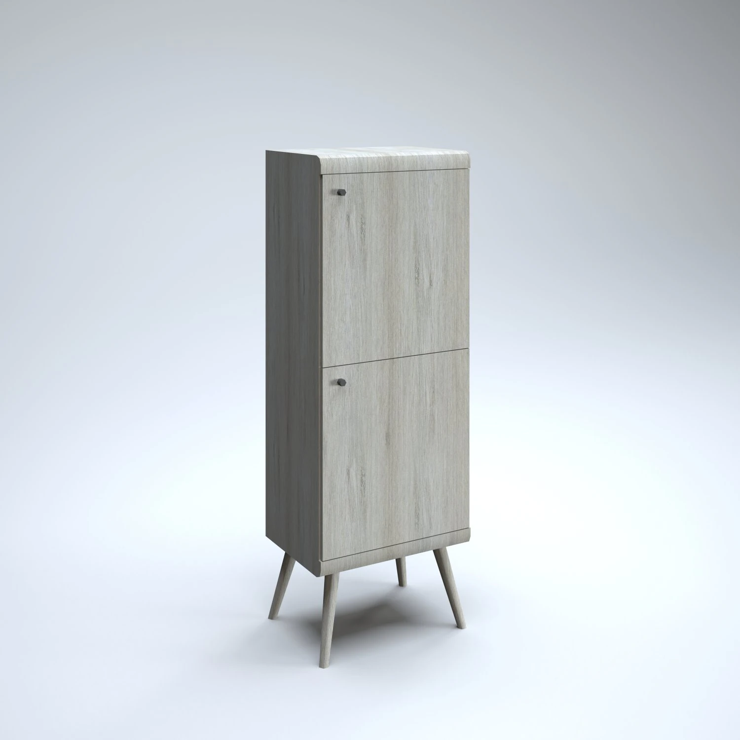 tall modern cabinet 3D Model .c4d .max .obj .3ds .fbx .stl .blend 