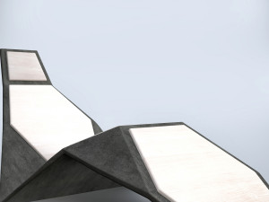 modern sunbed 3D 模型