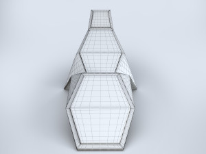 modern sunbed 3D 模型