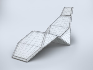 modern sunbed 3D 模型