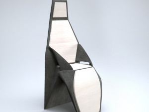 modern tall chair 3D Model