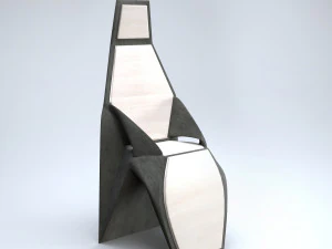 moderne hoge stoel 3D Model