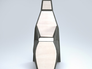 modern tall chair 3D 모델