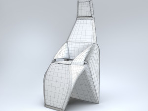 modern tall chair 3D 모델