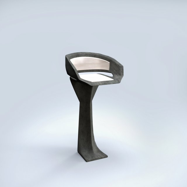 modern bar chair Modelo 3D .c4d .max .obj .3ds .fbx .stl .blend 