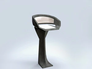 moderne barstoel 3D Model