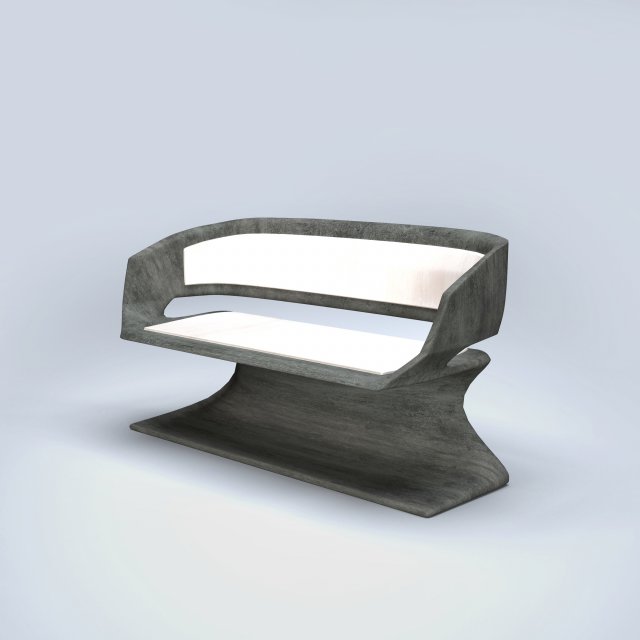 modern bench 3D Model .c4d .max .obj .3ds .fbx .stl .blend 