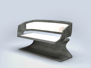 modern bench 3D Model
