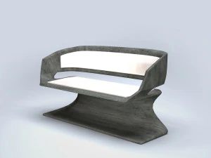 현대 벤치 3D 모델