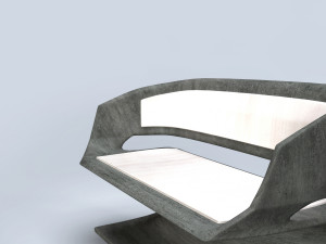 modern bench 3D Model