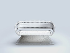 modern bench 3D Model