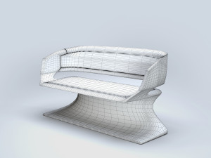 modern bench 3D Model