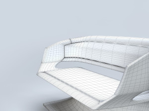 modern bench 3D Model