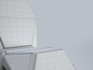 modern tall chair 3D-Modell