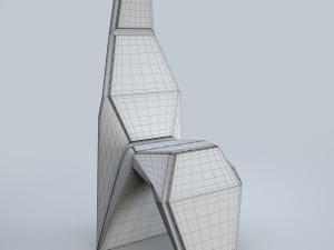 modern tall chair 3D-Modell