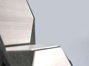 modern tall chair 3D-Modell