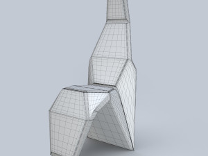 modern tall chair 3D-Modell