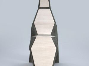 modern tall chair 3D-Modell