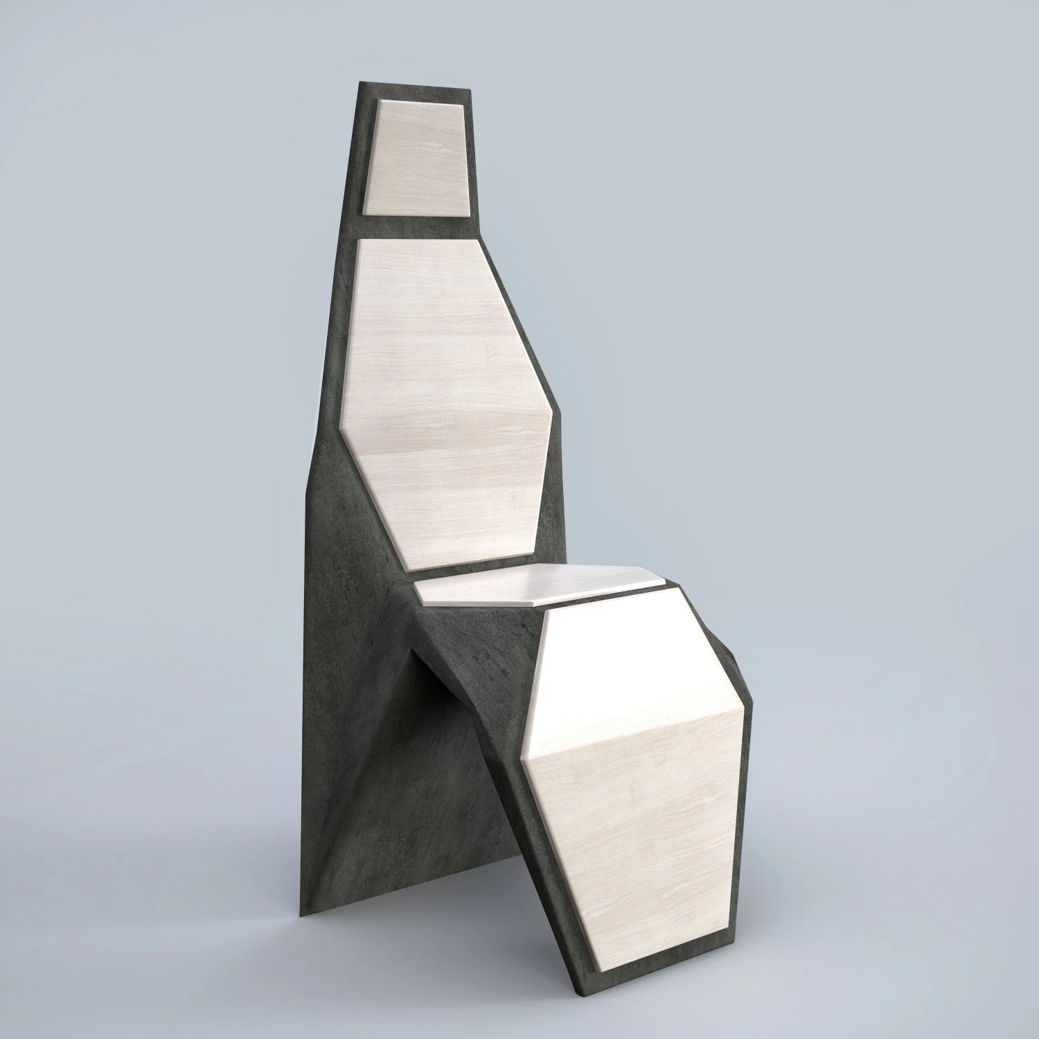 modern tall chair 3D Model .c4d .max .obj .3ds .fbx .stl .blend 