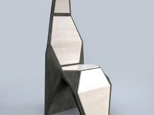 modern tall chair 3D Model