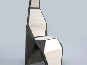 moderne hoge stoel 3D Model