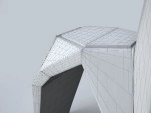 modern tall chair 3D Model