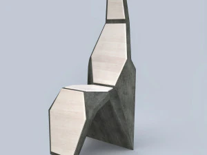 modern tall chair 3D Model
