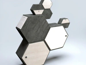 벌집 캐비닛 3D 모델