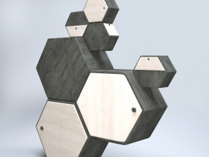 honeycomb cabinet 3D Model
