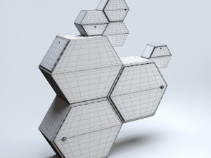 honeycomb cabinet 3D Model