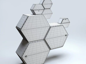 honeycomb cabinet 3D Model