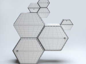 honeycomb cabinet 3D Model