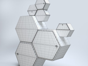 honeycomb cabinet 3D Model