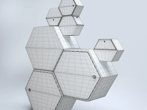 honeycomb cabinet 3D Model