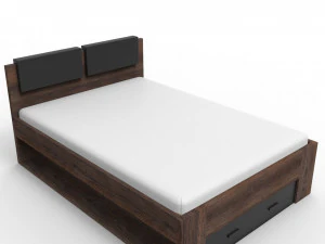 더블 침대 3D 모델