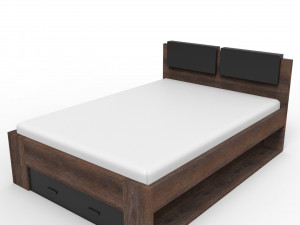 double bed 3Dモデル