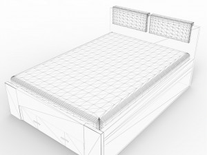 double bed 3Dモデル