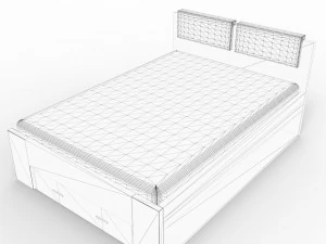 double bed 3D Model
