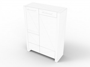 modern cabinet 3D Модель