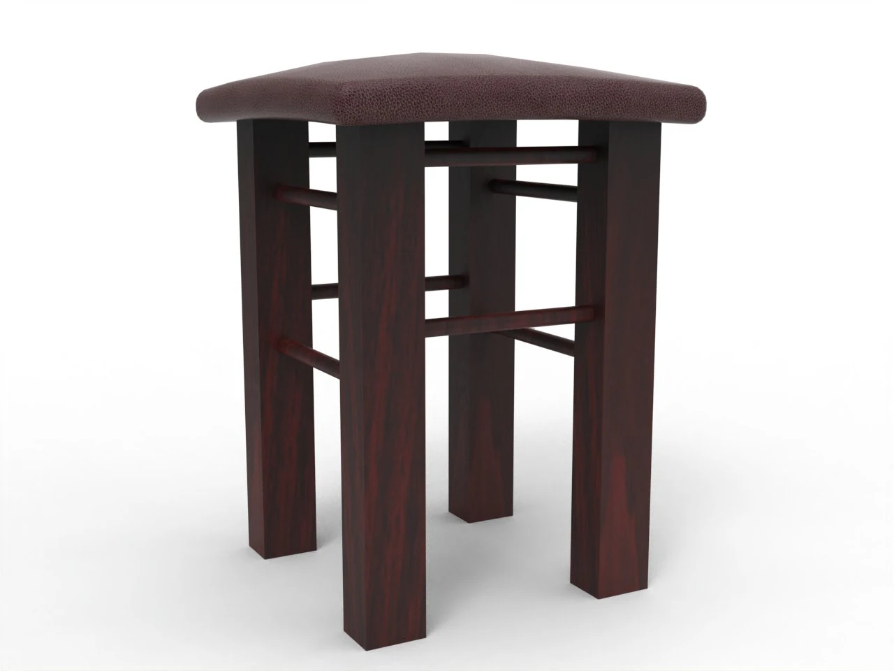 barstool 3D Model .c4d .max .obj .3ds .fbx .stl .blend 